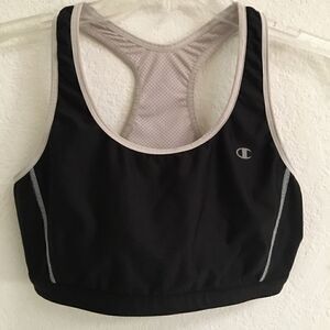 Champion reversible black/gray sports bra XS